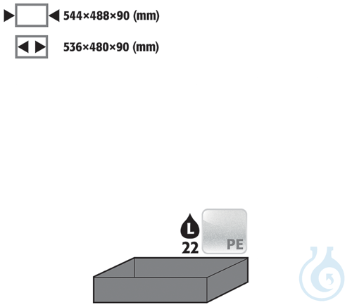 sump inliner f/ drawer PP raw for Q90/S90 B900 578x500x96