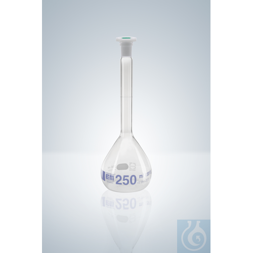 VOLUMET. FLASK A USP 5 ML, POLYST. BLUE GRAD. NS10/19