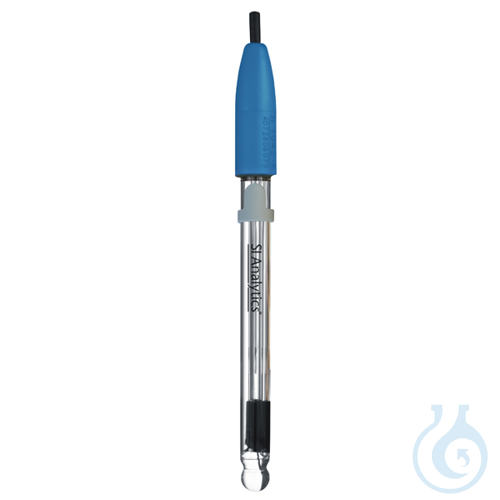 N 1043 A, pH-combination electrode with 1 m fixed cable with glass shaft,