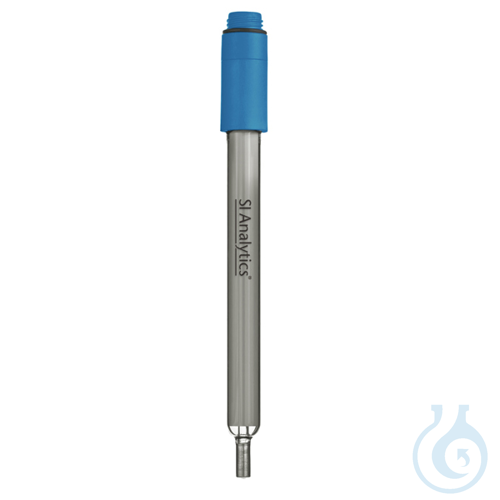 Ag 1100, Metal electrode, glass shaft, sensor silver cap 4 mm Ø, plug head,