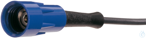 B 1 X, Plug cable combination, reference electrode plug, 1 m single core cable,
