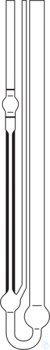 537 10, Micro-Ubbelohde viscometer (DIN), calibrated for automatic measurements,