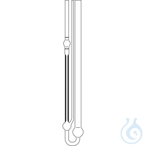 537 20, Micro-Ubbelohde viscometer (DIN), calibrated for automatic measurements,