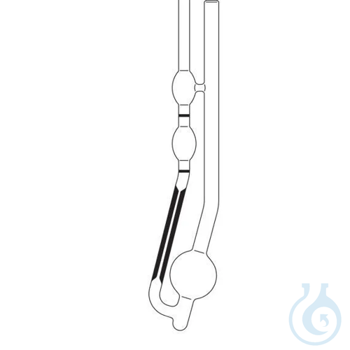 513 01, Cannon-Fenske routine viscometer, calibrated for manual measurements,