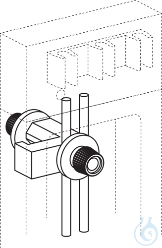 VZ 5127, Tube holder, to be attached to measuring stand, to fasten PTFE tubes