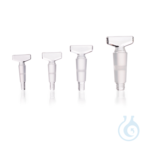 Stopcock Key, threaded, made from SBW-J glass, ground