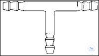 T-connection tubes with serrated ends,