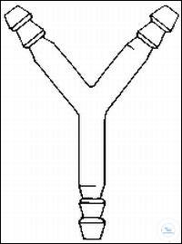 Y-connection tubes with serrated ends