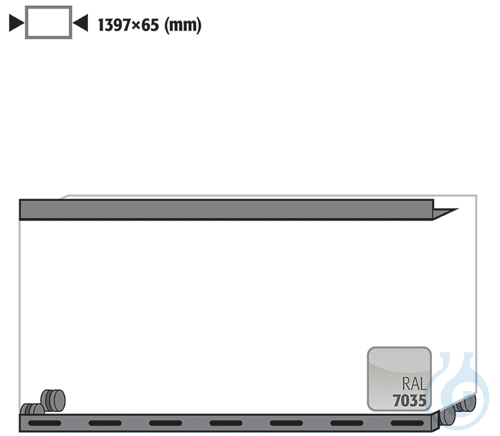 castors with plinth sh.steel lam. for UB90 B1400