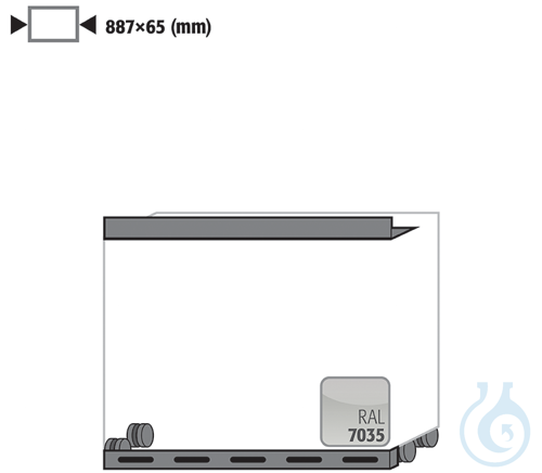 castors with plinth sh.steel lam. for UB90 B890