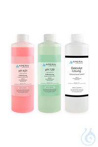 Calibration solution set pH 4.01 / 7.00 + 3M KCl