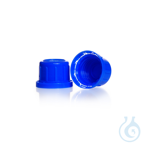 Pouring Ring, narrow mouth, PP, blue, for soda-lime glass screw-top bottles