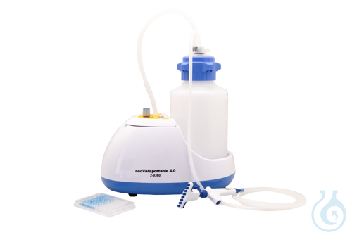 neoLabLine neoVAQ-Absaugvorrichtung mit Vakuumpumpe, Flasche 4 Ltr