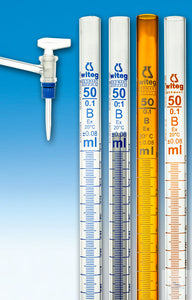 Burettes, 10 ml:0,02 DIN-B, lateral sto
