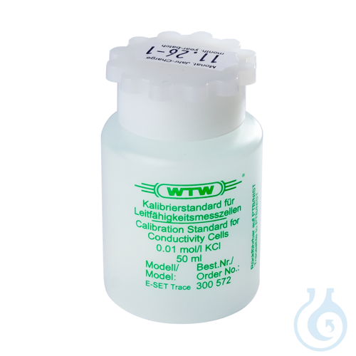 E-SET Trace, Calibration set for conductivity measurement, 6 bottles with 50 ml