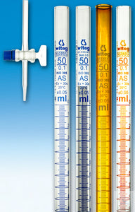 Burette class AS straight stopcock 25 ml