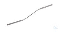 Mikro spatula bent, 18/10 steel, L=130mm, d=2mm