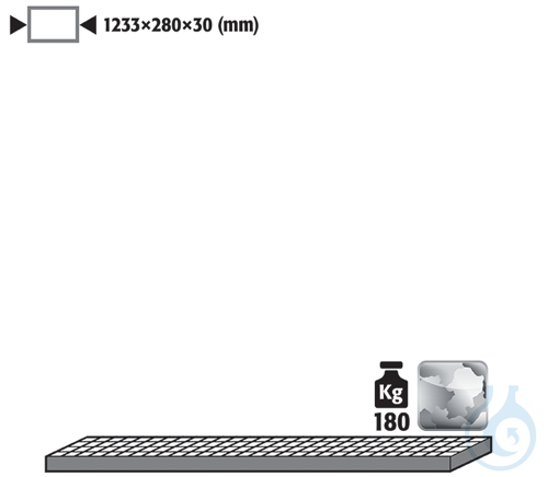 grid as storage level st. galv. for G90 B1400 1233x280x30