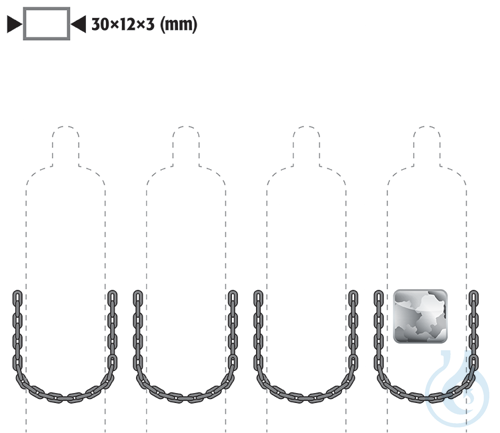 securing chain in place of tension belts st. galv. for G90/G30 B1400
