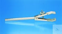 Burette clamp with PVC-coated jaws, length approx. 210 mm, range 0 to 45 mm,