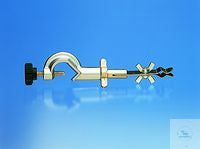Thermometer clamp with wheel screws, length up to holder approx. 90 mm, die-cast