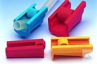 Tubing clamp red, for tubing up to 14 mm outside diameter