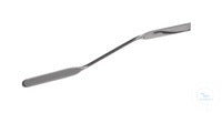 Double spatula bent, 18/10 steel, L=150mm