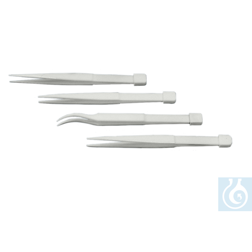 neoChoice Keramik-Pinzette gerade, 125 mm, Breite 1 mm m. Zahnung