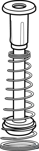 Piston 100-1000ul with seal and spring