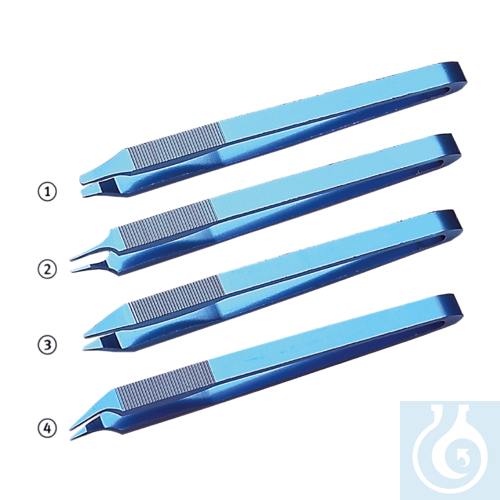 neoChoice Aluminium-Pinzette, 95 mm lang, gerade, runde Spitze