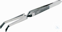 forceps St.St. Self-Cocking Curved, 105 mm