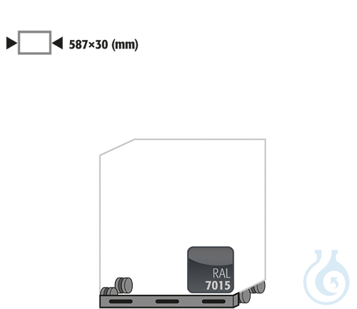 castors with plinth sh.steel lam. for UB90/UB30 B590