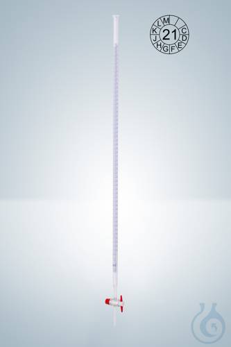 BURETTES AS CC SB 50:0,1 ML, STRAIGHT STOPCOCK W. PTFE-KEY