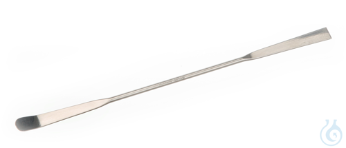 Double spatula 18/10 steel, LxW=180x8mm