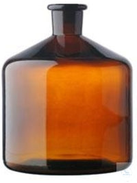 Reservoir bottle f burettes amber glass