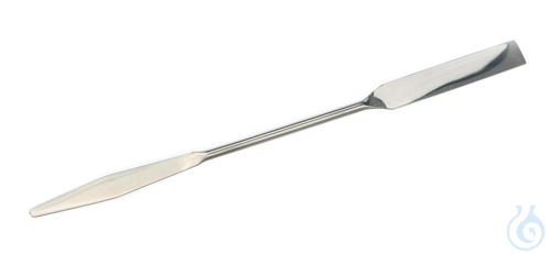 Double spatula 18/10 steel, tappered, LxW=210x7mm
