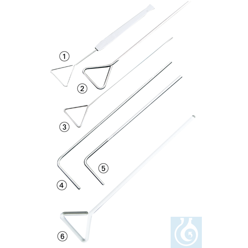 neoChoice Drigalski-Spatel aus Glas, 200 x 45 mm, 4 mm ø