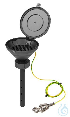 Funnel with lid ''MARCO'', V2.0, S60/61, el, Type 4, conductive, with lance