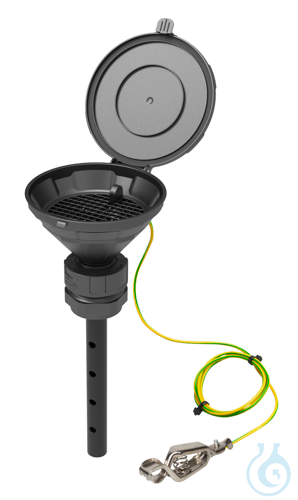 Funnel with lid ''MARCO'', V2.0, S51, el, conductive, with lance (220 mm)