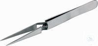 forceps St.St. Self-Cocking Straight, fine Points 120 mm