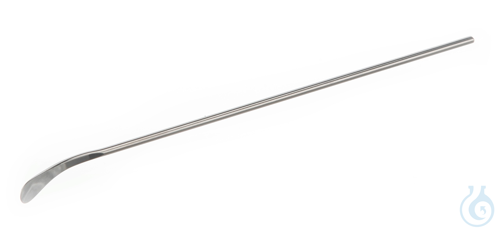 Spatula spoon shape 18/10 steel, LxW=130x5mm