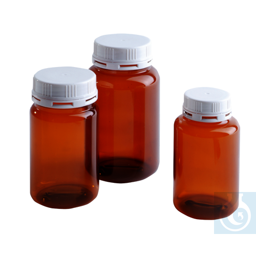 neoChoice Weithalsflasche (PETG) braun, Gew. S 43, 250 ml, 10 Stck./Pack
