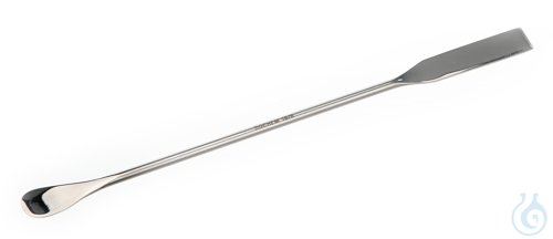 Spoon spatula 18/10 steel, LxW=230x12mm