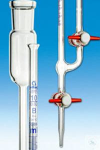 Micro burettes acc. to Bang DIN-B 10 ml PTFE-plug