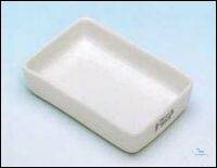 Incinerating dishes 33, size 7, conical, rectangular, glazed except outside