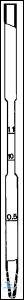 Demeter pipettes, 1,1 ml, marks at 1,1-1