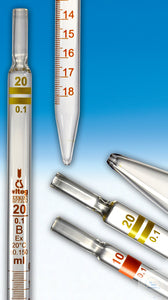 Graduated pipettes, measuring, class B,