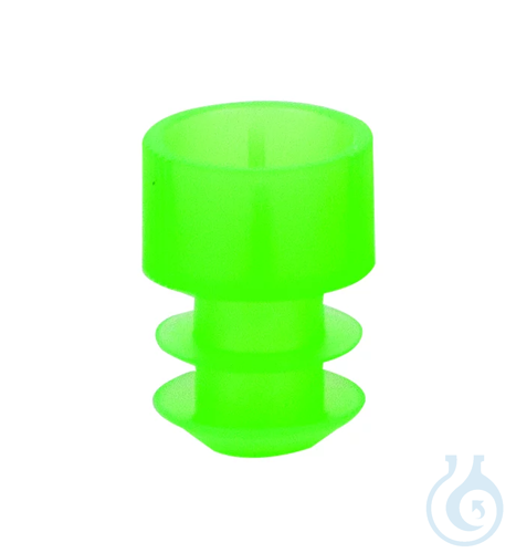 Stoppers for Test Tubes Ø 11-12 mm, green, PE
