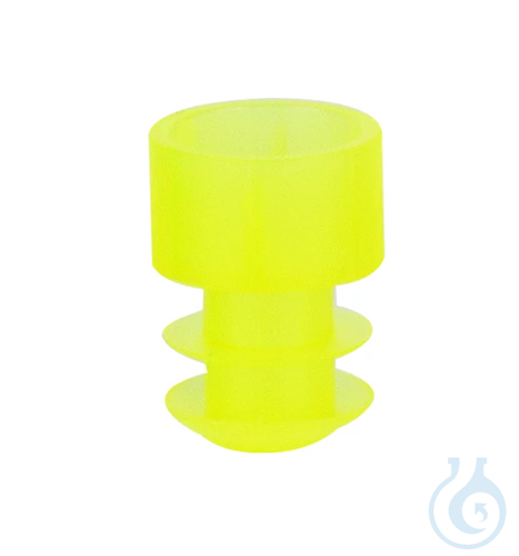 Stoppers for Test Tubes Ø 11-12 mm, yellow, PE