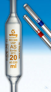 Volumetric pipettes 6,0 ml class AS USP